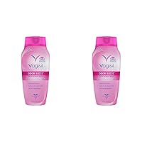 Vagisil Feminine Wash for Intimate Area Hygiene, Odor Block, Gynecologist Tested, Hypoallergenic, 12 oz, (Pack of 2)