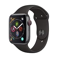Apple Watch Series 4 (GPS + Cellular, 44mm) - Space Gray Aluminum Case with Black Sport Band