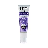 No7 Pure Retinol 1% Night Concentrate - Anti Wrinkle Serum with Collagen & Niacinamide, 30ml