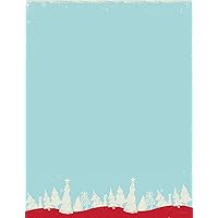 Great Papers! Christmas Forest Holiday Letterhead, 8.5