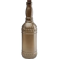 5332 Ambrosia Glass Beer Milk Water Bottle Carafe with Locking Swing Top Easy Wire Cap Stopper, Kitchen Dispenser Glassware for Oil, Vinegar and Beverage Drinking, 24 oz, 24 oz, Champagne