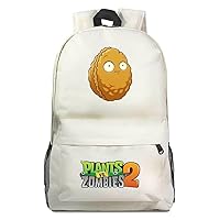 Game Plants vs. Zombies Cosplay Backpack Casual Daypack Travel Hiking Bag Day Trip Carry on Bags Beige /2