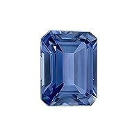 Lab Grown Ceylon Light Blue Sapphire - Emerald Cut - AAA Quality from 7x5mm - 14x10mm