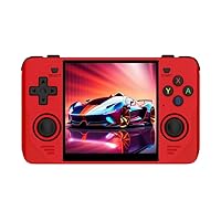 AOEKPDPET Powkiddy RGB30 - Ultimate Handheld Gaming Console, HD Graphics, Multi-functional Emulators, Long Battery Life, Supports PSP Games (Red 256GB)