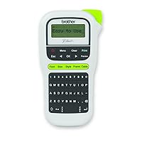 Brother P-Touch, PTH110, Easy Portable Label Maker, Lightweight, QWERTY Keyboard, One-Touch Keys, White (Renewed Premium)