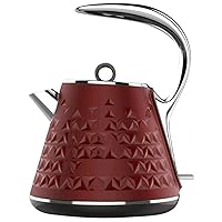 Kettles, Retro Kettles for Boiliwater, Stainless Steel Kettle Jug, 1500W, Bpa- 360 Degree Rotational Base, 1.8L/Brown