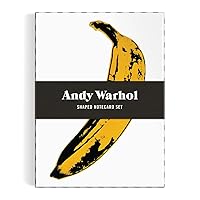 Galison Andy Warhol Shaped Note Card Set – All Occasion Assorted 8 Blank Note Cards Featuring Iconic Warhol Art with Envelopes