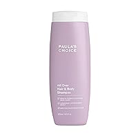 Paula's Choice All Over Hair Shampoo & Body Wash, Fragrance Free, Safe for Color Treated Hair, 14.5 Ounce