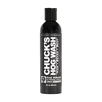 Chuck's Hog Wash - All Natural Beard and Body Wash - The Pirate Scent, 8 oz - Leaves Your Beard Softer than its Ever Been and is Suitable for Daily Use