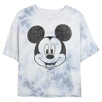 Disney Characters Mickey Face Women's Fast Fashion Short Sleeve Tee Shirt