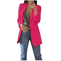 Blazers for Women Casual Dressy Open Front Long Sleeve Cardigan Fall Work Office Lightweight Lapel Jackets Blazer