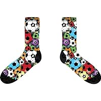 Flow Society Flowsport Crew Socks Sized for Ages 6-12 - Fun Socks for Boys - Silly Socks for Kids - Wacky Socks - Boy Socks
