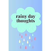 Rainy Day Thoughts: Colorful pocket size notebook for journaling and notetaking.