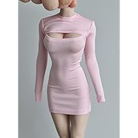 HiPlay 1/6 Scale Vest Outfit Costume for 12 inch Female Seamless Action Figure Phicen/TBLeague DY08 Pink