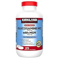 FrenchGlory Kirkland Signature Glucosamine HCI Extra Strength with MSM, 1-Pack of 375 Tablets