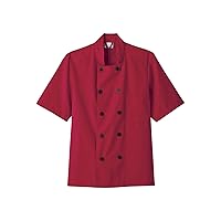 18001/18025 Unisex Short Sleeve Chef Coat Red 3XL