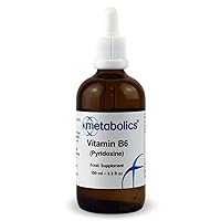 B6 Pyridoxine Liquid | B6 Vitamins with No Added Ingredients (1.7mg Per Serving) | Convenient 100ml Bottle (1562 Servings) | Essential Vitamin B6 Liquid