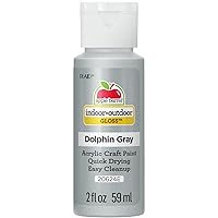 Apple Barrel Gloss Acrylic Paint in Assorted Colors (2-Ounce), 20624 Dolphin Grey