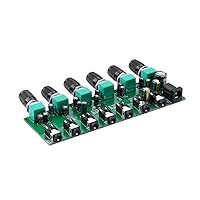 6 Ways Stereo Mixer Audio Distributor Mixing Board With Independent Volume Control DC5-24V 1PC 6 Inputs 1 Output