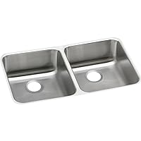 Elkay Lustertone Classic ELUHAD321655 Equal Double Bowl Undermount Stainless Steel ADA Sink