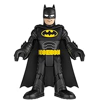 Replacement Part for Imaginext Deluxe Figure Pack Playset - GWX46 ~ Replacement Poseable Batman Figure ~ Wearing Black Suit and Cape