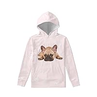Upetstory Hoodies for Girls Boys Kids Long Sleeve Hooded Sweatshirt with Pockets Casual Pullover Tops S-XL