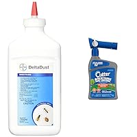 Delta Dust Multi Use Pest Control Insecticide Dust, 1 LB & Cutter Backyard Bug Control Spray Concentrate, Mosquito Repellent, Kills Mosquitoes, Fleas & Listed Ants, 32 fl Ounce