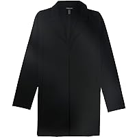 Eileen Fisher Womens Open Front Long Blazer Jacket