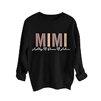Women's Going Out Tops Cute Round Neck Tops Cotton Casual Fashion Long Sleeve O Pullover Tops, S-3XL