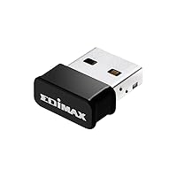 Edimax Wi-Fi 5 Nano 802.11ac AC1200 Dual-Band Adapter for PC, Wireless AC USB Adapter Dongle, Up to 867Mbps (5GHz) / 300Mbps (2.4GHz) Fast Transfer, Win 11 Plug-n-Play, Mac OS, Linux, EW-7822ULC