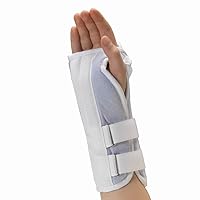 OTC Kidsline Wrist Splint Soft Foam Adjustable Support, White (Left Hand), Pediatric