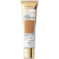 L'Oreal Paris Age Perfect Radiant Serum Foundation with SPF 50, Toffee, 1 Ounce