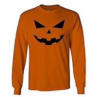 Cool Funny Halloween Pumpkin Graphic Costume Long Sleeve Men's
