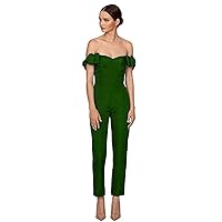 Women's Strapless Party Jumpsuits with Detachable Skirt