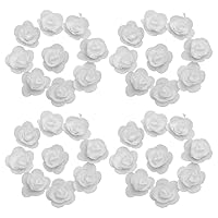 Unomor 50pcs Artificial Rose Flower Heads for Crafts Foams Rose Heads Embellishments Craft Making for Home DIY Wedding