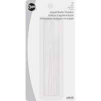 Dritz 252 Looped Needle Threaders (6-Count),Silver