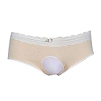 Men's Sissy Frilly Cotton Bowknot Panties Crossdressing Lightweight Multipack Thong Lace Sexy Breathable Underwear