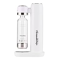 Sparking Water Maker, Household Portable Bubble Water Machine With 1L Water Bottle, CO2 Soda Maker Machine For Carbonated Beverage Homemade (White)