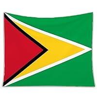 Rimego Pround Guyana Flag Decorative Tapestry Tapestries Wall Hanging Art Decoration for Bedroom/Living Room/Dorm/Outdoor 59x83in
