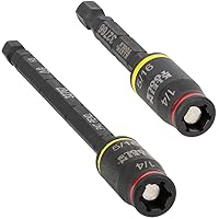 Klein Tools 32768 Impact Driver, 3-in-1 Impact Flip Socket, 1/4 Nut Driver and 5/16 Nut Driver Hex Sizes, 3 and 5-Inch Lengths, 2-Piece Set
