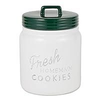 DII Kitchen Accessories Collection Ceramics, Cookie Jar, Dark Green
