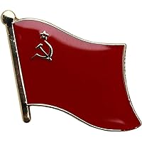 AES Wholesale Pack of 50 USSR Country Flag Bike Hat Cap lapel Pin