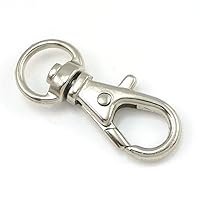 20 100 Pcs Metal SWIVEL CLIPS Hook SNAP Lobster Clasp Buckles for 1/2