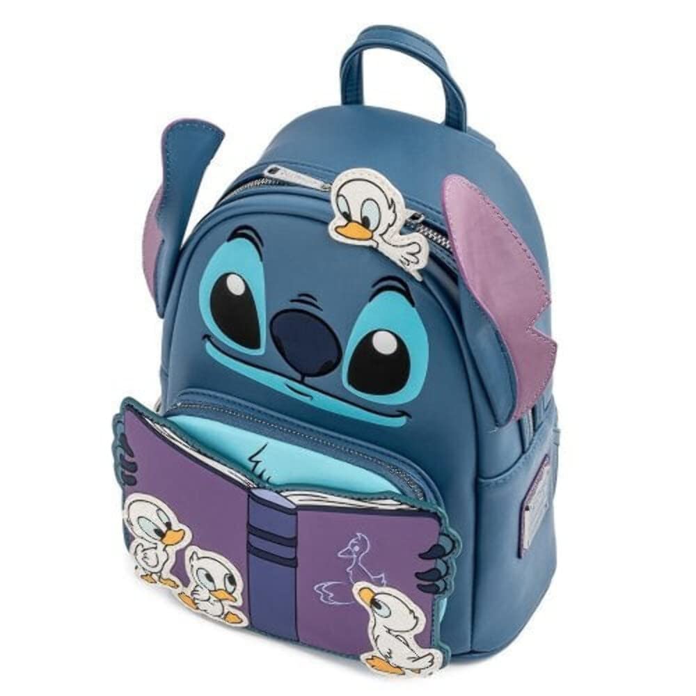 Loungefly Disney Lilo and Stitch Story Time Duckies Womens Double Strap Shoulder Bag Purse