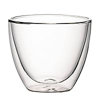 Villeroy & Boch Artesano Hot Beverages Tumbler : Large-Set of 2, 3.75 in, Crystal Glass, Clear
