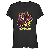 Marvel Women's Thor: Love Thunder Character Pyramid Junior's Short Sleeve Tee Shirt