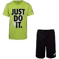 Nike Little Boys Dri-Fit T-Shirt & Shorts 2 Piece Set (B_C(66F026-KY2)/B, 3T)