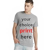 Customize T-Shirt add phto and Text Design Custom Persona Organic Color & Premium Cotton biowash Fabric