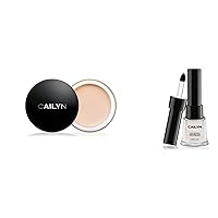 CAILYN Just Mineral Eye Polish Eye Shadow Nude Collection + Cailyn Eye Blam Primer (Goast White-63)