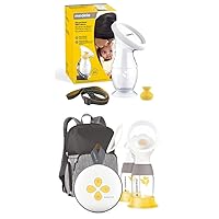 Swing Maxi Breast Pump and Breast Milk Collector | Double Electric Breastpump | Closed System | Silicone | Lanyard and Spill- Resistant Stopper for Easy Use | Breastfeeding and Pumping